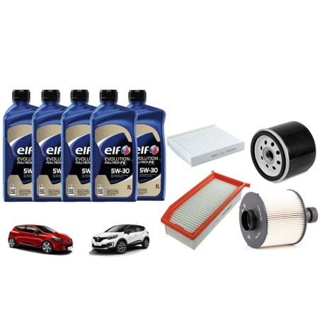 Kit Tagliando Renault Clio e Captur 1.5 dCi | Completo e Garantito